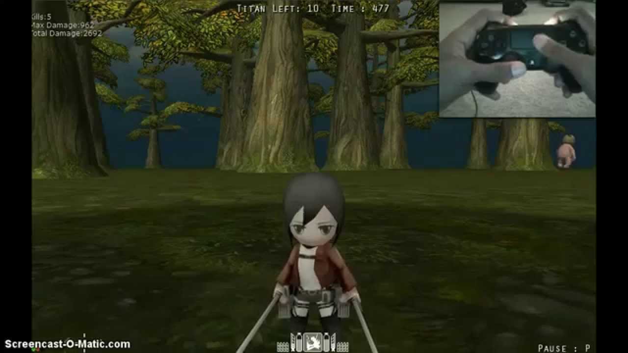 Attack on titan tribute game how to transform space